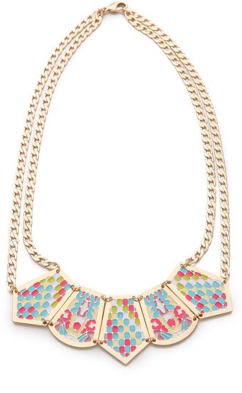Noir Jewelry Short Pastel Hacienda Necklace - Lyst