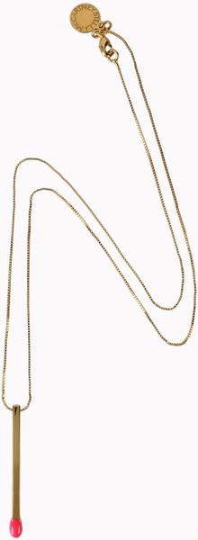 Stella McCartney Matchstick Necklace - Lyst
