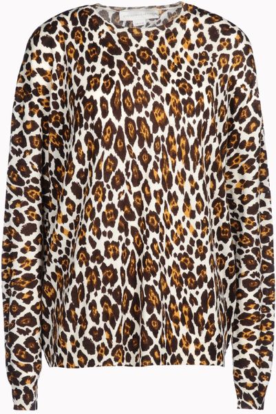 stella mccartney leopard jumper