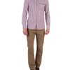 Ted Baker Ardnew Flannel Stripe Shirt in Purple for Men - Lyst
