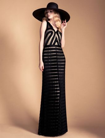 Temperley London Long Ribbon Tulle Dress - Lyst