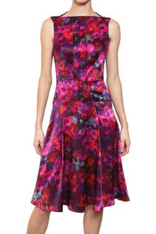 Erdem Printed Silk Satin Dress - Lyst