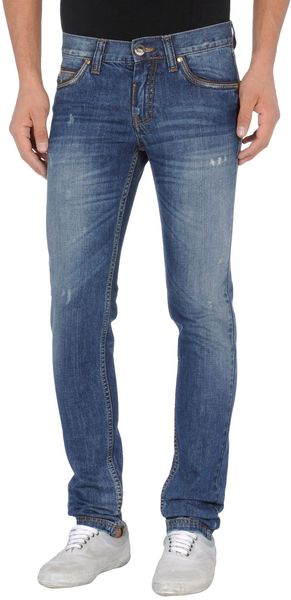 Frankie Morello Denim Pants - Lyst
