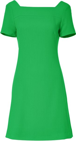 Goat Apple Green Roxanna Woolcrepe Shift Dress - Lyst