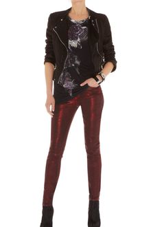 Karen Millen Rose Print Customised Tshirt - Lyst