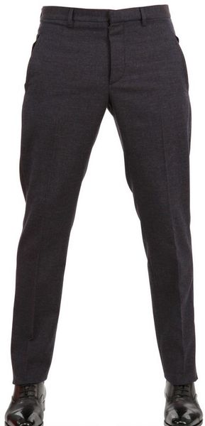 Maison Martin Margiela  Bengaline Wool Trousers - Lyst