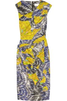Peter Pilotto Mar Printed Stretch Silk Dress - Lyst