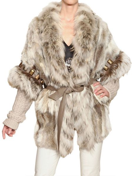 coat fox fur