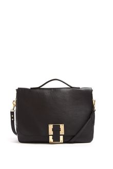 Sophie Hulme Soft Flap Shoulder Bag with Gold Plated Hardware - Lyst