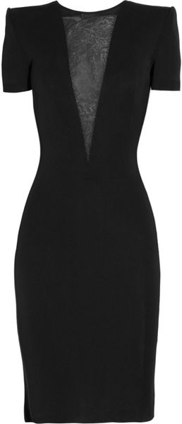 Alexander McQueen Stretchknit Dress - Lyst