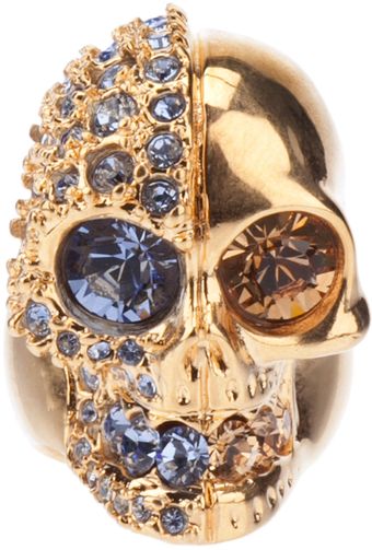 Alexander McQueen Skull Ring - Lyst