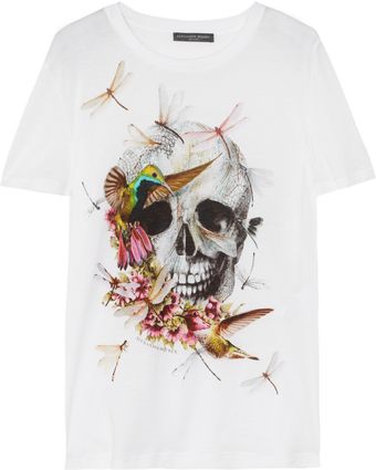 Alexander McQueen Printed Cotton Tshirt - Lyst