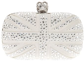 Alexander McQueen Studded Britannia Clutch - Lyst