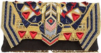Balmain Medium Leather Bag - Lyst