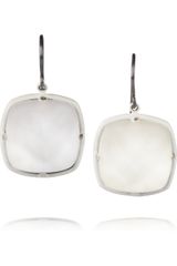 Bottega Veneta Sterling Silver Glass Stone Earrings