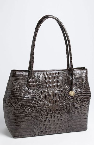 Brahmin Melbourne Large Anytime Tote in Black (caviar) | Lyst