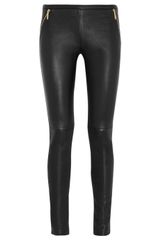 Emilio Pucci Stretch-Leather Legging-Style Pants