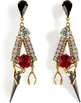 Erickson Beamon Goldplated Tribal Charm Earrings - Lyst