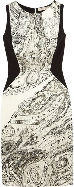 Etro Paisley Print Satin Twill Dress - Lyst