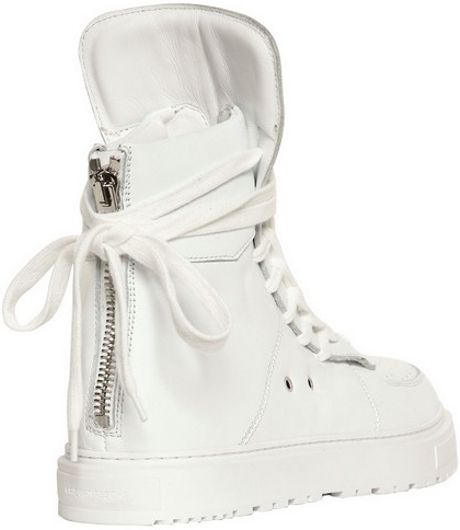 high cut white sneakers
