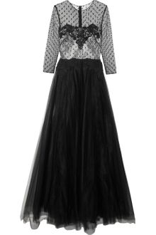 Notte By Marchesa Lace and Tulle Gown - Lyst