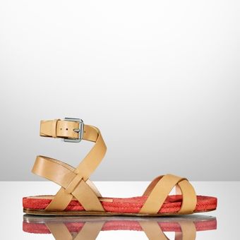Ralph Lauren Collection Maira Vachetta Sandal - Lyst