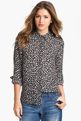 Vince Camuto Leopard Print Blouse
