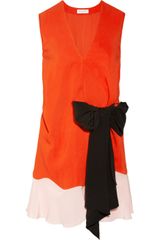 Vionnet Stretchcrepe and Silk Dress