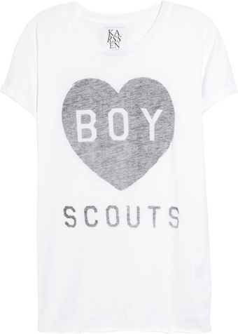 Zoe Karssen Cotton and Modal Blend T-Shirt - Lyst