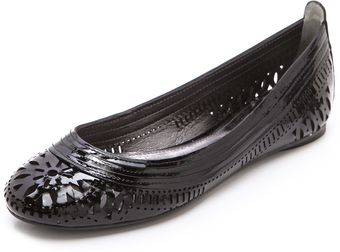 Belle By Sigerson Morrison Laser Cut Ballet Flats - Lyst