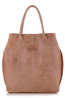Gianfranco Ferré Large Washed Leather Tote Bag - Lyst