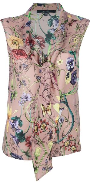 Gucci Floral Print Vest Top - Lyst