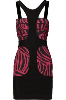 Hervé Léger Printed Bandage Dress - Lyst