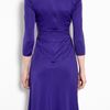 Issa Indigo Gather Waist Silk Jersey Dress in Purple (indigo) - Lyst