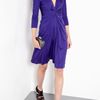 Issa Indigo Gather Waist Silk Jersey Dress in Purple (indigo) - Lyst