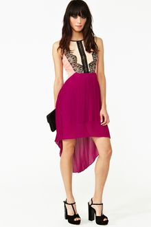 Nasty Gal Laced Color Block Dress - Lyst