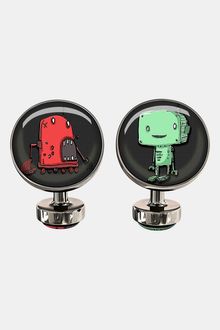 Würkin Stiffs Robot Breath Round Cuff Links - Lyst