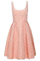 Giles  Jacquard Pleated Dress