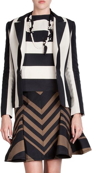 Lanvin Twotone Striped Jacket - Lyst