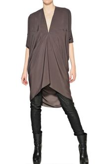 Rick Owens Viscose Cady Dress - Lyst