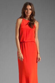 Tibi Solid Silk Long Halter Dress - Lyst
