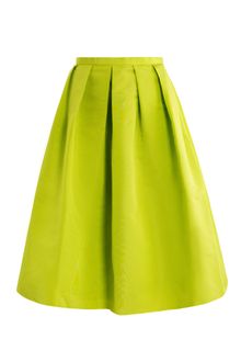 Tibi Neon Pleated Skirt - Lyst
