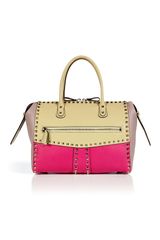 Valentino  Leather Rockstud Tote