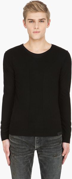 Diesel Black Kblathin Knit Sweater - Lyst