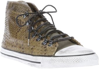 Dioniso Python Hitop Sneaker - Lyst
