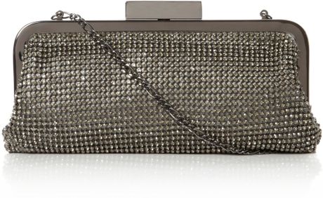 dune crystal clutch bag