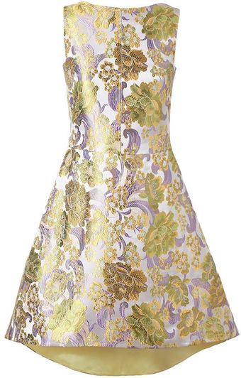 Osman Yousefzada Floral Brocade Dress - Lyst