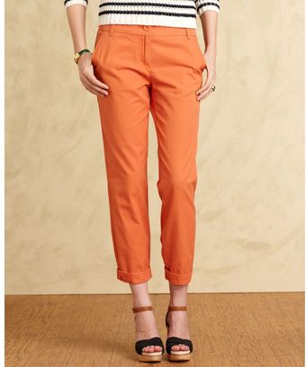 Tommy Hilfiger Straight Leg Cuffed Trousers - Lyst