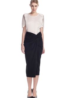 Donna Karan New York Sarong Knot Draped Skirt - Lyst