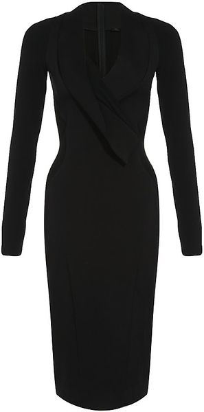 Donna Karan New York V-neck Dress - Lyst
